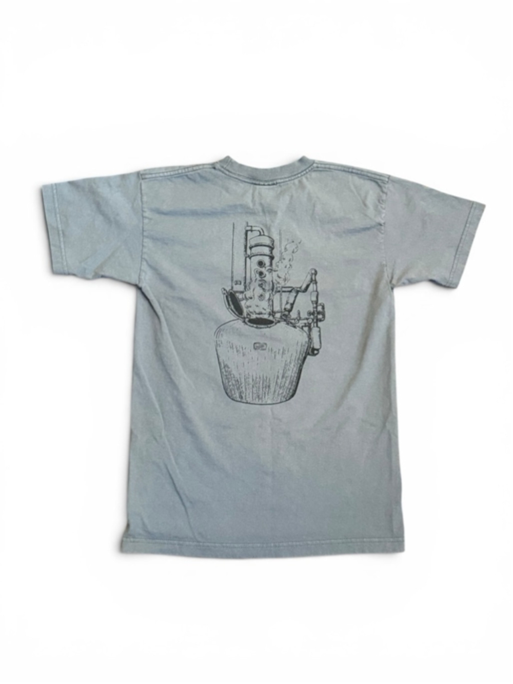 Vtg 90s Rogue Spirits Distillery T Shirt Medium Gray Bayside USA Single Stitch - Picture 4 of 7